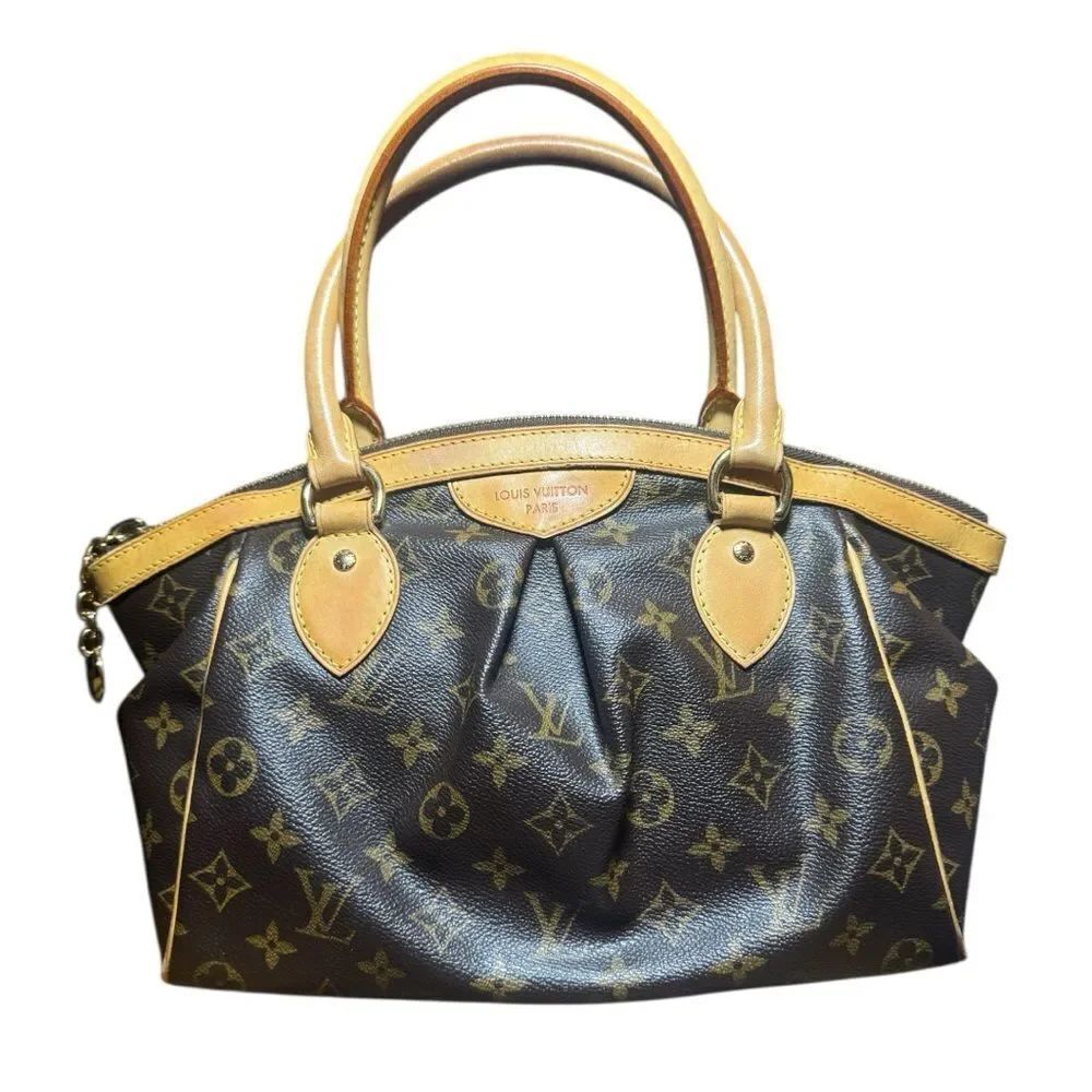 Louis Vuitton Brown LV Monogram Coated Canvas Tivoli PM Bag Auth